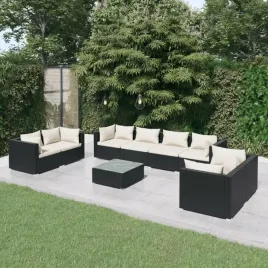 vidaxl-9-cz-zestaw-wypoczynkowy-do-ogrodu-poduszki-rattan-pe-czarny