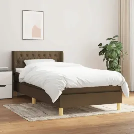 vidaxl-lozko-kontynentalne-z-materacem-brazowe-tkanina-100x200-cm