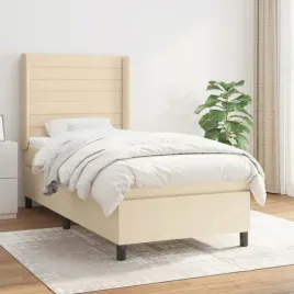 vidaxl-lozko-kontynentalne-z-materacem-kremowe-tkanina-100x200-cm