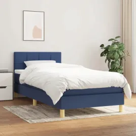vidaxl-lozko-kontynentalne-z-materacem-niebieskie-tkanina-90x200-cm
