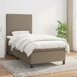 vidaxl-lozko-kontynentalne-z-materacem-taupe-tkanina-100x200-cm