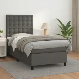 vidaxl-lozko-kontynentalne-z-materacem-szare-ekoskora-90x190-cm