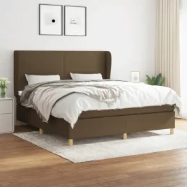 vidaxl-lozko-kontynentalne-z-materacem-brazowe-tkanina-160x200-cm