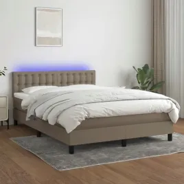 vidaxl-lozko-kontynentalne-z-materacem-taupe-140x190-cm-tkanina