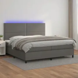 vidaxl-lozko-kontynentalne-z-materacem-i-led-szara-ekoskora-200x200cm