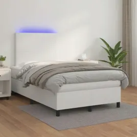 vidaxl-lozko-kontynentalne-z-materacem-i-led-biala-ekoskora-120x200cm