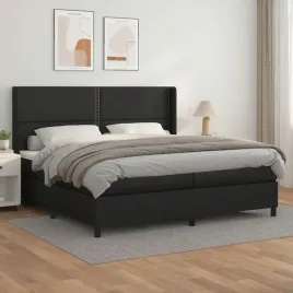 vidaxl-lozko-kontynentalne-z-materacem-czarne-ekoskora-200x200-cm