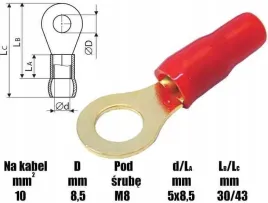 konektor-oczkowy-m8-zloty-mrs-8ga-czerwony-na-kabel-10mm2