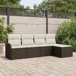 vidaxl-zestaw-sof-na-ogrod-5-pcs-brazowy-polirattan