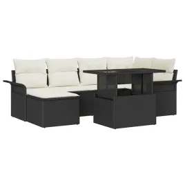 vidaxl-zestaw-sof-na-ogrod-z-poduszka-7-pcs-czarny-polirattan