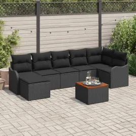 vidaxl-zestaw-sof-na-ogrod-z-poduszka-8-pcs-czarny-polirattan