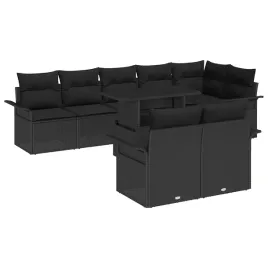 vidaxl-zestaw-sof-na-ogrod-z-poduszka-9-pcs-czarny-polirattan
