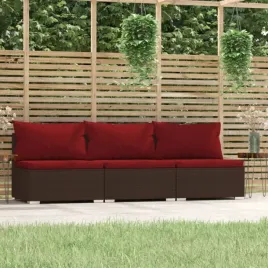 vidaxl-3-osobowa-sofa-ogrodowa-z-poduszkami-polirattan-brazowa