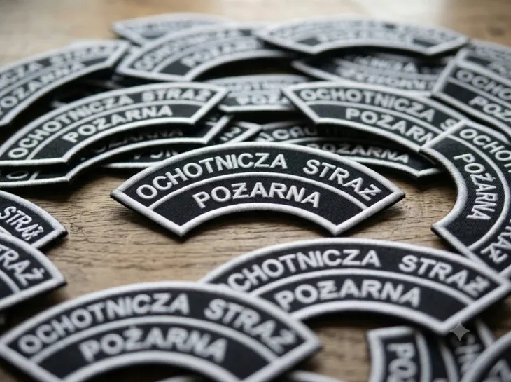 ŁUCZEK OSP NA MUNDUR GALOWY OCHOTNICZA STRAŻ POŻARNA NOWY REGULAMIN