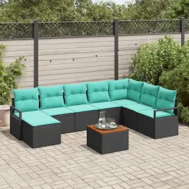 vidaxl-zestaw-sof-na-ogrod-z-poduszka-9-pcs-czarny-polirattan