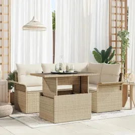 vidaxl-zestaw-sof-na-ogrod-z-poduszka-5-pcs-bezowy-polirattan