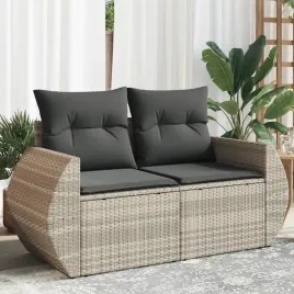 vidaxl-sofa-ogrodowa-z-poduszkami-2-osobowa-jasnoszara-polirattan