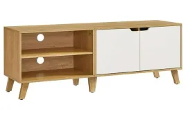 songmics-szafka-rtv-stolik-pod-telewizor-2-drzwi-dab-kremowa-biel-140x40x50