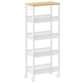 songmics-wozek-kuchenny-na-kolkach-regal-5-polek-vintage-bialy