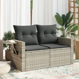 vidaxl-sofa-ogrodowa-z-poduszkami-2-osobowa-jasnoszara-polirattan
