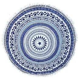 recznik-plazowy-z-mikrofibry-okragly-150cm-granatowo-bialy-greckie-wzory