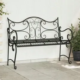 vidaxl-lawka-ogrodowa-2-liczba-miejsc-114-x-565-x-90-cm-stal-czarny