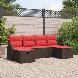 vidaxl-zestaw-sof-na-ogrod-z-poduszka-6-pcs-brazowy-polirattan