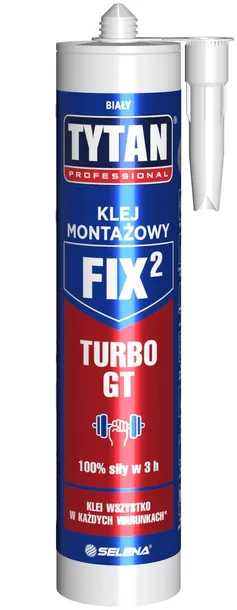 TYTAN PROFESSIONAL FIX² TURBO GT Klej Montażowy 290 ml biały