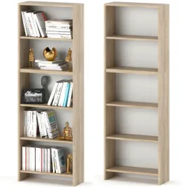 regal-na-ksiazki-dab-sonoma-5-polek-60-cm-segregatory-zabawki-biuro-salon