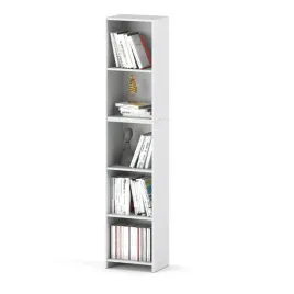 regal-na-ksiazki-bialy-40-cm-5-polek-slupek-stojacy-segregator-zabawki-loft