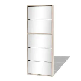 szafka-na-buty-z-lustrem-5-szuflad-dab-63x17x1695-cm