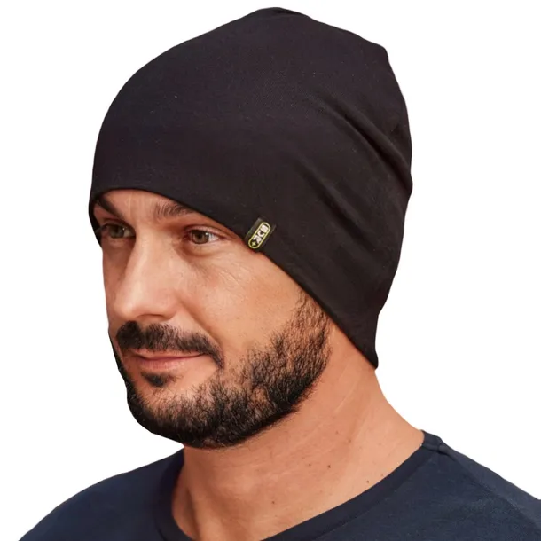 Czapka wiosenna Męska bawełniana krótka SVR sport unisex czarna