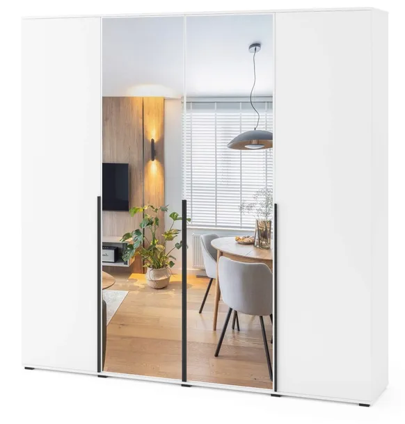 Szafa uchylna Palmo 220 cm x 245 cm|praktyczne półki i drążki