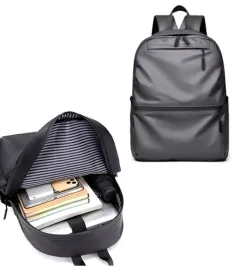 plecak-lekki-wodoodporny-4-kieszenie-19-litrow-mat-oxford-laptop-szary