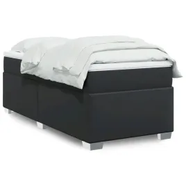 vidaxl-lozko-kontynentalne-z-materacem-czarne-ekoskora-90x190-cm