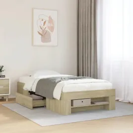 vidaxl-lozko-bez-materaca-dab-sonoma-100x200-cm