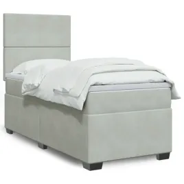 vidaxl-lozko-kontynentalne-z-materacem-jasnoszare-aksamit-90x200-cm