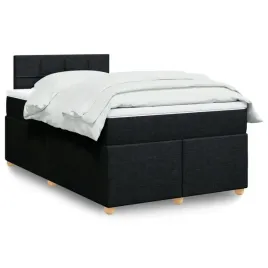 vidaxl-lozko-kontynentalne-z-materacem-czarne-120x190-cm-tkanina