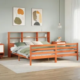 vidaxl-lozko-z-regalem-bez-materaca-woskowy-braz-200x200-cm-drewno