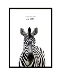 obraz-ze-zwierzeta-mi-plakat-drewniany-zebra