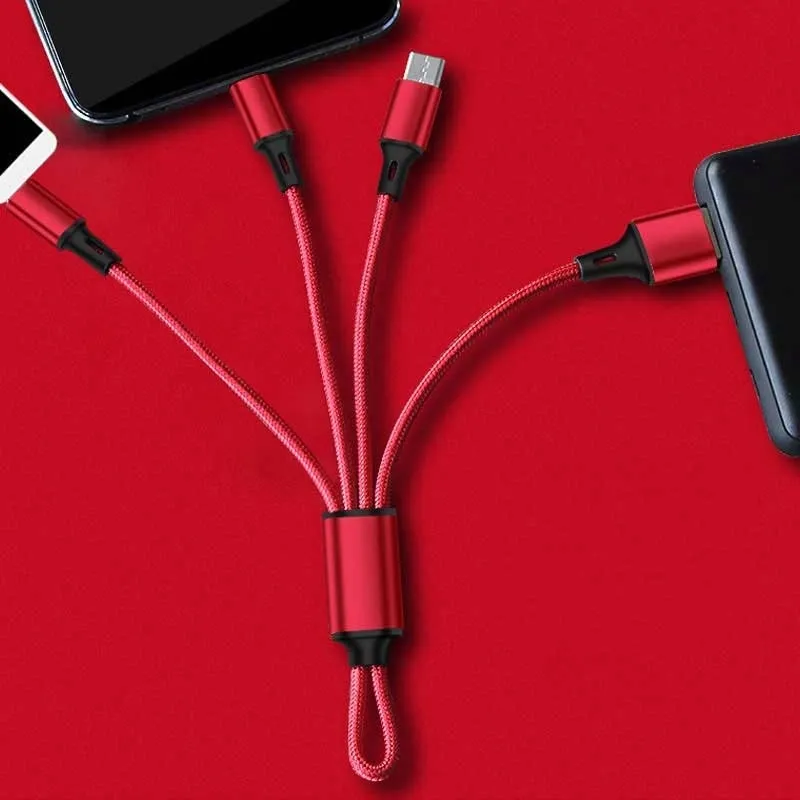 kabel-do-ladowania-3w1-usb-micro-typ-c-lightning-brelok-stan-nowy