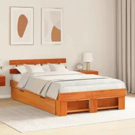 vidaxl-ramka-lozka-woskowy-braz-135-x-190-cm-lite-drewno-sosnowe