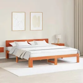 vidaxl-ramka-lozka-woskowy-braz-200-x-200-cm-lite-drewno-sosnowe