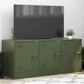 vidaxl-szafka-pod-telewizor-oliwkowa-99x39x44-cm-stalowa