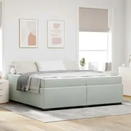 vidaxl-ramka-lozka-z-materacem-jasnoszary-200-x-200-cm-tkanina
