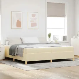 vidaxl-ramka-lozka-z-materacem-kremowy-200-x-200-cm-tkanina