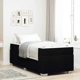 vidaxl-ramka-lozka-z-materacem-czarny-90-x-200-cm-tkanina
