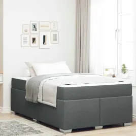 vidaxl-ramka-lozka-z-materacem-ciemnoszary-120-x-200-cm-tkanina