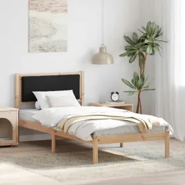 vidaxl-ramka-lozka-z-zaglowkiem-czarny-90-x-190-cm-lite-drewno-sosnowe