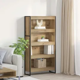 vidaxl-szafka-na-ksiazki-2-pcs-dab-rzemieslniczy-80-x-30-x-155-cm